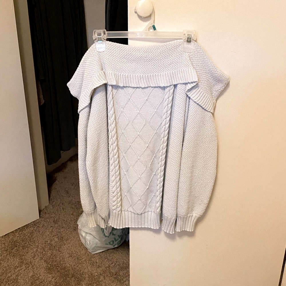 Off the shoulder sweater